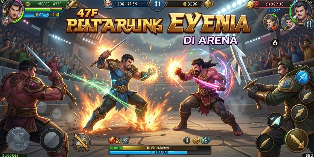 Gameplay seru di dalam arena pertarungan 47F.