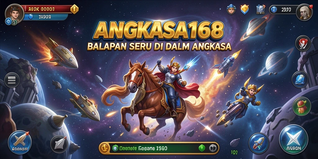 Screenshot gameplay balapan seru di ANGKASA168.