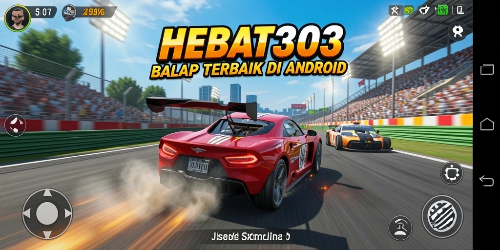 Tampilan gameplay HEBAT303 yang menarik saat balapan.