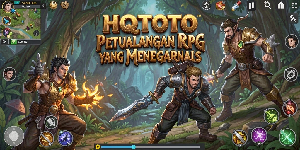 Gameplay seru HQTOTO dengan karakter unik dan pertempuran intens.