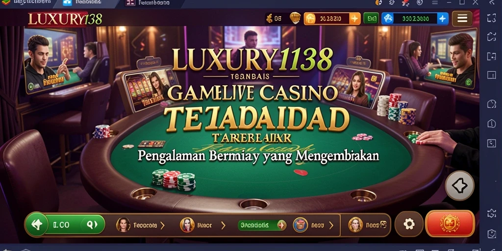 Tampilan utama gameplay Live Casino di LUXURY138.