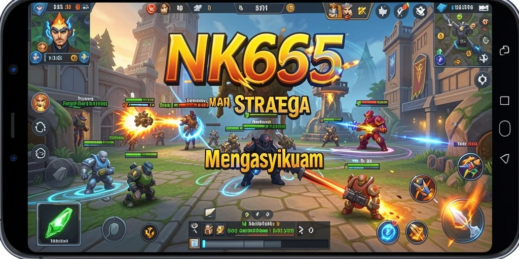 Screenshot gameplay NK666 menampilkan pertarungan strategis yang mendebarkan.