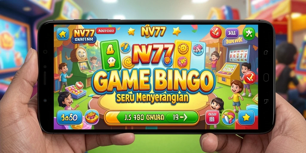 Tampilan gameplay seru Bingo di NV77 dengan teman-teman.