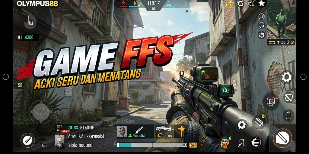 Tampilan gameplay menarik OLYMPUS88 dalam pertempuran FPS.