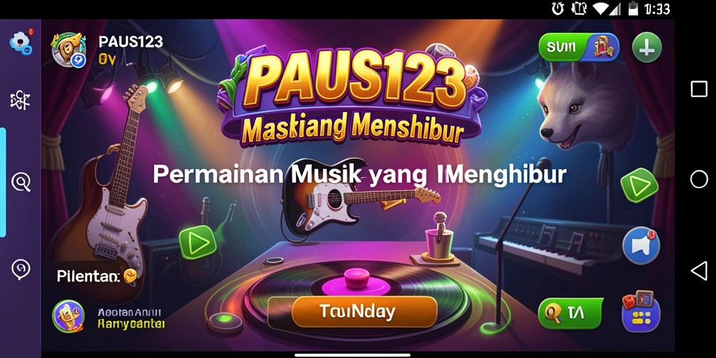 Tampilan gameplay PAUS123 yang penuh warna dan menarik.