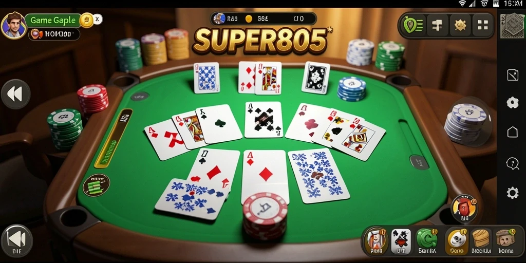 Tampilan gameplay Gaple yang seru dan interaktif.