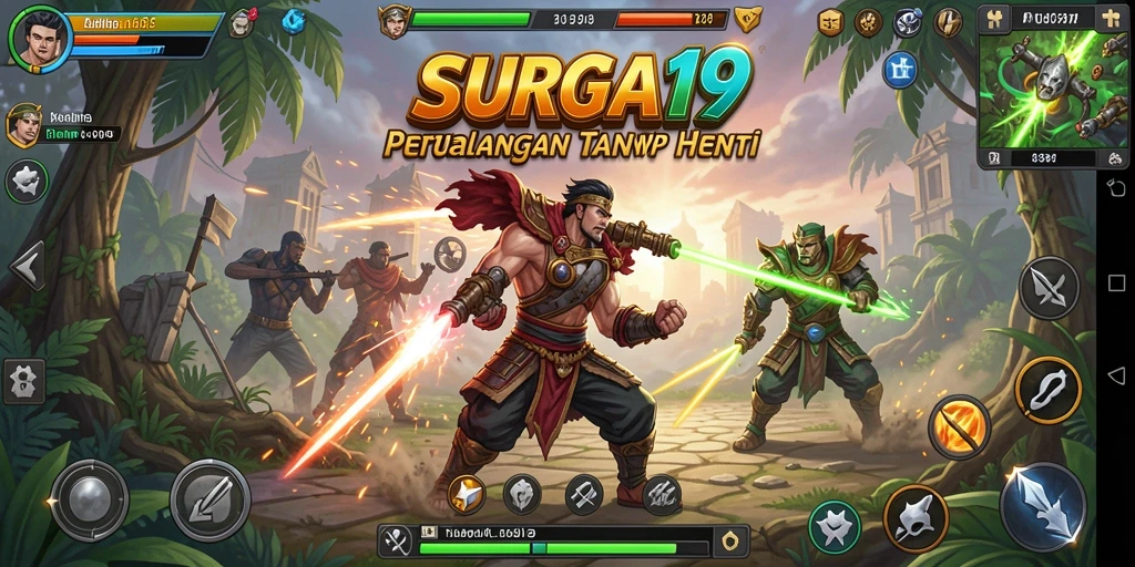 Gameplay SURGA19 menampilkan pertarungan seru dan aksi yang mendebarkan.