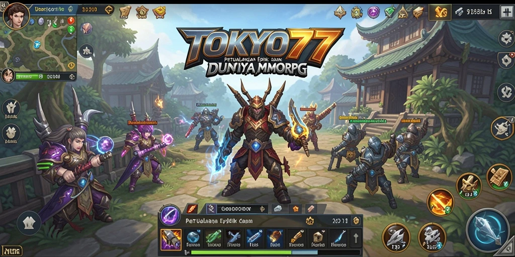 Tangkapan layar gameplay <strong>TOKYO77</strong> menampilkan aksi seru di dunia MMORPG.
